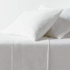 Threshold Queen Cotton Jersey Bed Sheet White