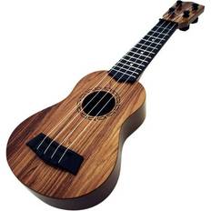 Cheap Toy Guitars Uhuya Toy Savings! Uhuya Kids Guitar Ukulele Beginner Musical Instrument 15 Inches with 4 Strings Mini Guitar for Skill Improving Kids Play Early Educational Pre School Children Toddler Brown