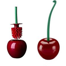 Red Toilet Brushes Ruitasa Cherry Shape