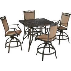 Aluminum Bistro Sets Hanover Fontana Bistro Set