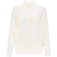 Palm Angels Dame Skjorter Palm Angels Monogram Jacquard Uld Skjorte - Hvid
