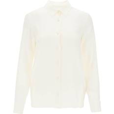 Palm Angels Shirts Palm Angels Monogram Satin Shirt - White