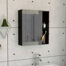 Bathroom Mirror Cabinets FM FURNITURE Lincoln Mirrored Cabinet with 3