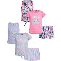 Basketball Other Sets Children's Clothing RBX Girl's Performance T-shirt Tank Top & Dolphin Shorts Set 6-pack - Multicolour