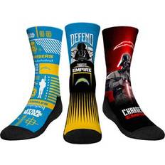 Socks Rock Em Socks Youth Stormtrooper & Darth Vader Los Angeles Chargers Three-Pack Star Wars Crew Set