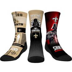 Socks Rock Em Socks Youth Stormtrooper & Darth Vader New Orleans Saints Three-Pack Star Wars Crew Set