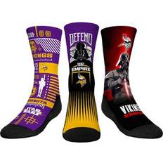 Socks Rock Em Socks Youth Stormtrooper & Darth Vader Minnesota Vikings Three-Pack Star Wars Crew Set