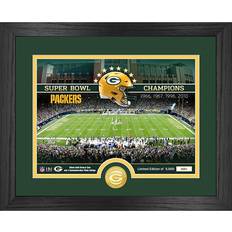 Highland Mint Green Bay Packers NFL Stadion Golden Coin Bild 40x33cm