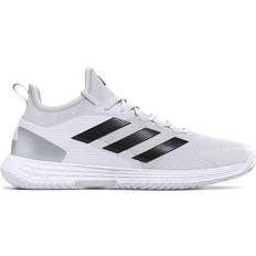 44 - Bianco Scarpe da sport per racchetta Adidas Adizero Ubersonic 4.1 Clay - Cloud White/Core Black/Matte Silver