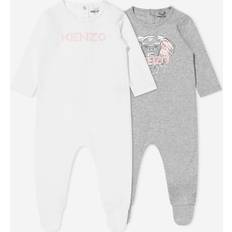 Organic Cotton Pyjamases Pyjama Met Logoprint - Grijs