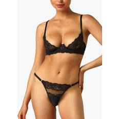 Coco de Mer Seraphine Brazilian Knickers, Black