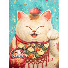 Pintoo Jigsaw Puzzles 300 Piece for Adults Phoenix Chan Maneki Neko Beautiful Plastic Puzzle for Home Decor Zero Dust Easy Storage [H2079]