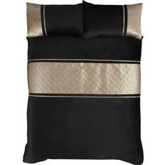 Rapport Capri Duvet Cover Gold, Black (200x135cm)