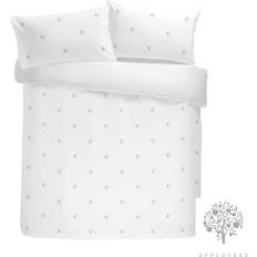 Appletree Dot Garden Påslakan Vit (200x137cm)