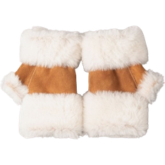 Brown - Men Mittens Lakeland Leather Sheepskin Fingerless Mittens - Tan