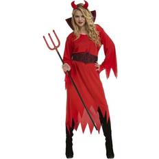 Devils & Demons Fancy Dresses Fancy Dress My Other Me Adults Devil Woman Masquerade Costume