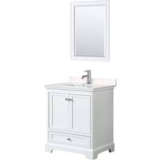 Mirror Vanity Units for Single Basins Wyndham Collection Deborah (WCS202030SWHC2UNSM24)