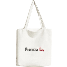 Unisex Fabric Tote Bags DIY THINKER Provincial Day Tote Bag - White