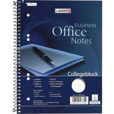 Collegeblock A5 Lined Ruled Edge Left 80 Sheets 5pcs