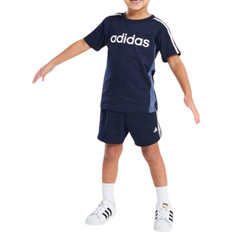 Adidas Linear T-shirt/Shorts Set - Navy