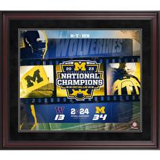 Fanatics Authentic Michigan Wolverines College Football Playoff 2023 National Champions Framed 20" x 24" Collage