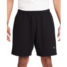 XS Shorts Nike Men's Solo Swoosh Fleece Shorts - Black/White