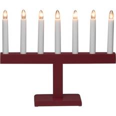 Konstsmide 7l Konstsmide 7 Bulb Red Adventsljusstake 32cm