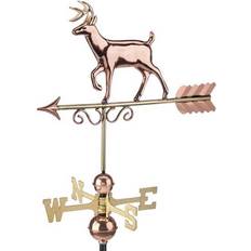 Brass Garden Ornaments Good Directions Proud Buck Deer Weathervane