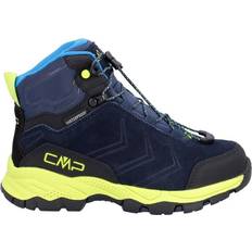 Rubber Walking shoes Children's Shoes CMP Kid's Melnick Mid WP Hiking Shoes - Black Blue/Lime