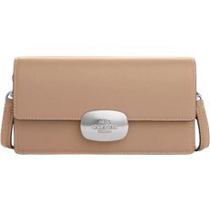 Coach Eliza Small Flap Crossbody - Silver/Taupe