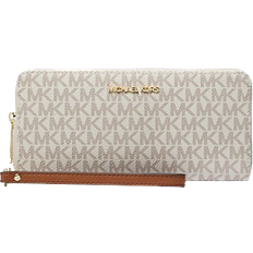 Michael Kors Jet Set Travel Large Logo Continental Wristlet - Vanilla