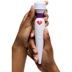 LoveHoney Deluxe Rechargeable Mini Massage Wand Vibrator White