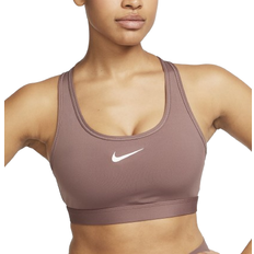 Fitness & Gym Bras Nike Women's Swoosh Medium Support Padded Sports Bra - Smokey Mauve/White