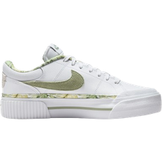 Nike Court Legacy Lift W - White/Multi-Color/Gum Medium Brown/Oil Green