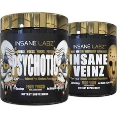 Nitric oxide supplement Insane Labz Psychotic Gold and Insane Veinz Nitric Oxide Booster Stack