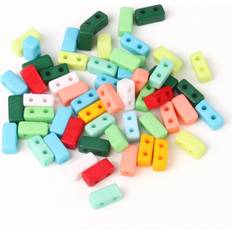 Seed beads Rullas Two Hole Beads Multicolor Acrylic Seed Beads