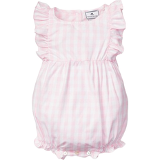 Petite Plume Baby's Twill Ruffled Romper - Pink Gingham