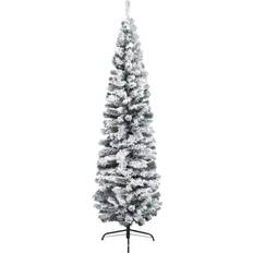 vidaXL 3077906 White/Gray Christmas Tree 82.7"