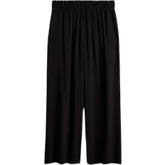 3XL - Damen Hosen H&M Cropped Pull On Trousers - Black