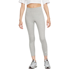 Nike Women's Sportswear Classic High-Waisted 7/8 Leggings - Dark Grey Heather/Sail