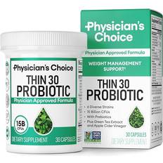 physician's choice Thin 30 Probiotic, 15 Billion, 30 Delayed-Release Veggie Capsules 30 pcs