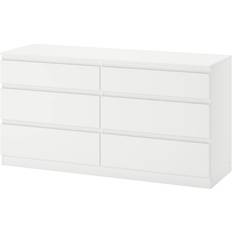 Ikea Kullen White Chest of Drawer 140x72cm