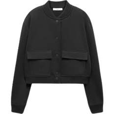 Mango Toledo Bomber Jacket - Black