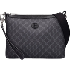 Gucci Retro Printed Messenger Bag - Black