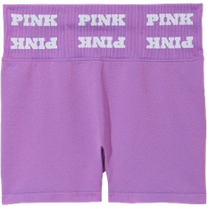 PINK Soft Seamless 3" Shorts - Glazed Violet Logo