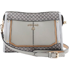 River Island RI Monogram Panel Cross Body Bag - Grey