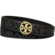 Tory Burch 1" Miller Monogram Belt - Black