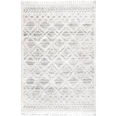 Beige Carpets Nuloom Ansley Moroccan Lattice Gray, Beige, White 63x91"