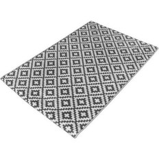 Dreamscene Geometric Rug Large Garden Gris, Blanc cm