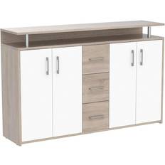 Regalbretter Schrank Stella Trading Drift Oak Sonoma/White Sideboard 139x90cm